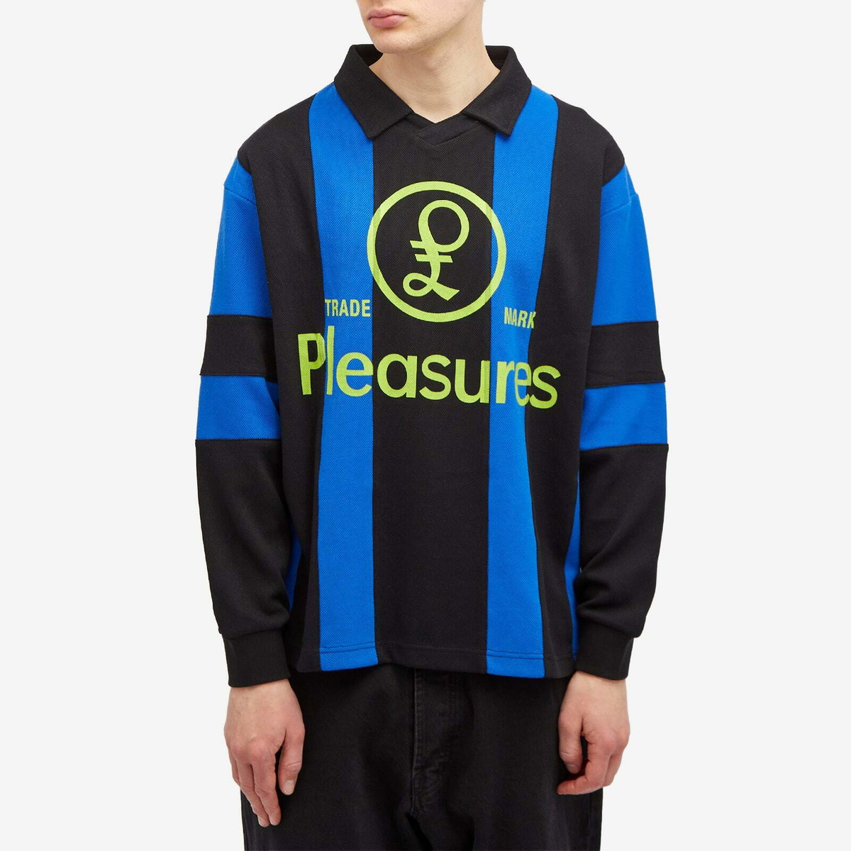 Pleasures Men's Trespass Rubgy Polo Shirt in Black
