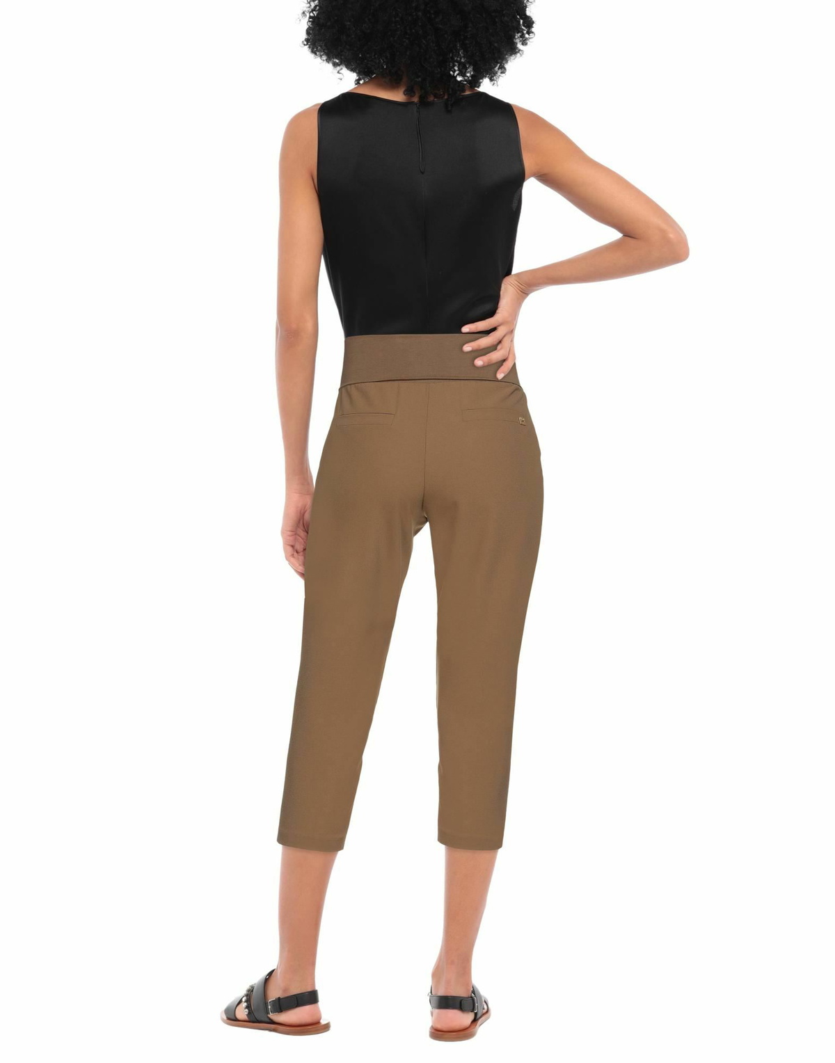 Manila Grace Womens Pants Military in Green