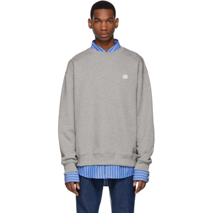 Photo: Acne Studios Grey Forba Face Sweatshirt