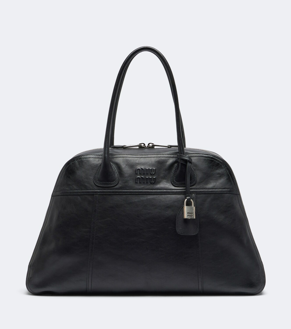 Miu Miu Vivant leather bowling bag