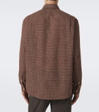 The Row Pompeo checked cotton flannel shirt