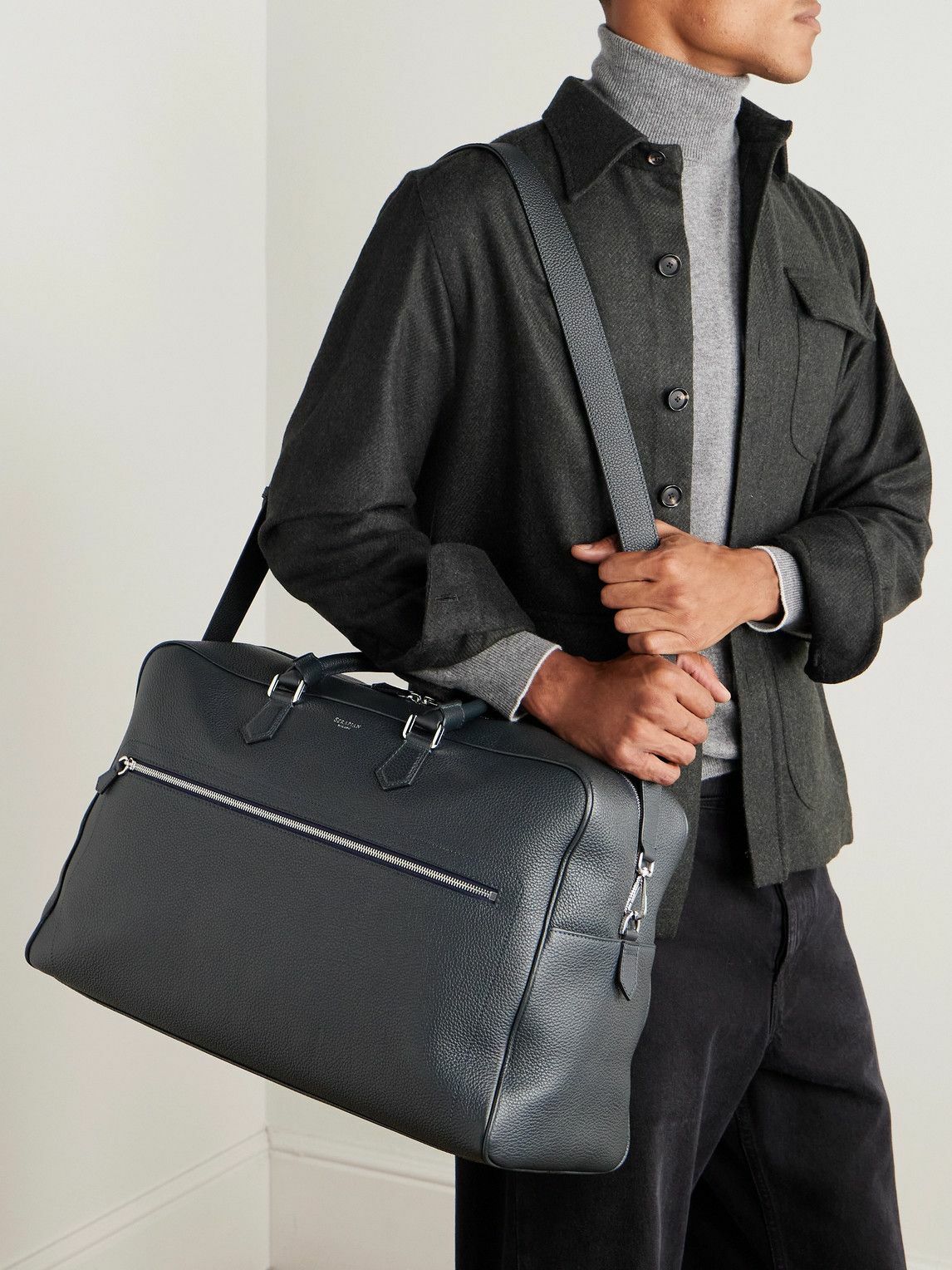 Serapian - Full-Grain Leather Holdall