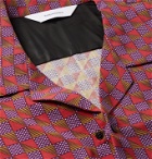 Sasquatchfabrix. - Camp-Collar Printed Lyocell-Twill Shirt - Purple