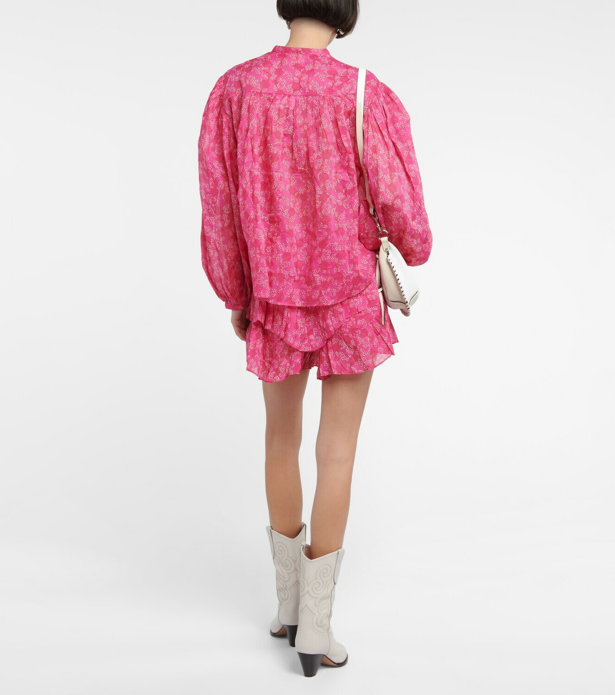 ÉTOILE ISABEL MARANT 花柄フリルキャミソール シルク100% NWT $615 Isabel Marant 100% Silk Crinkle Chiffon Sheer
