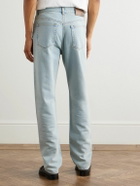 Dunhill - Slim-Fit Straight-Leg Cotton and Mulberry Silk-Blend Denim Jeans - Blue