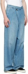 The Row SSENSE Exclusive Blue Tunna Jeans
