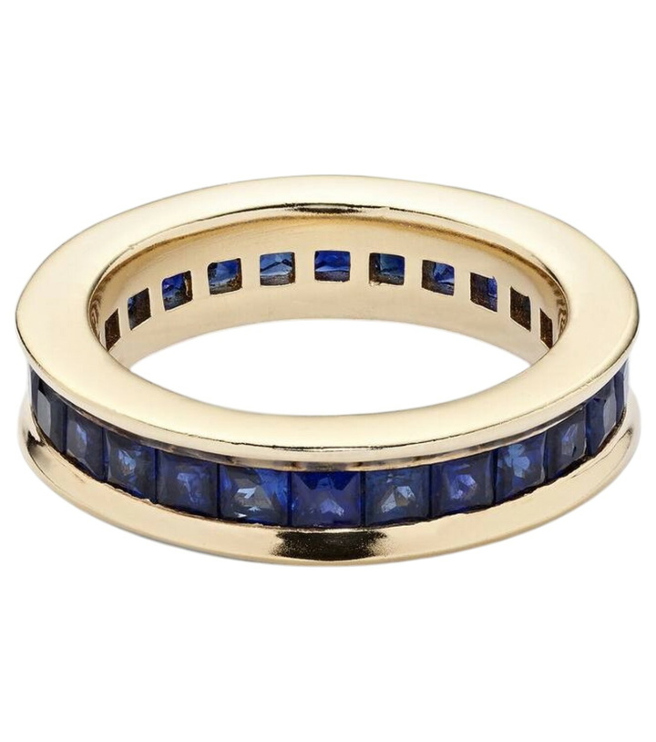 Photo: Octavia Elizabeth Ivy Eternity 18kt gold ring with sapphire