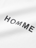 Comme des Garçons HOMME - Logo-Print Cotton-Jersey T-Shirt - White