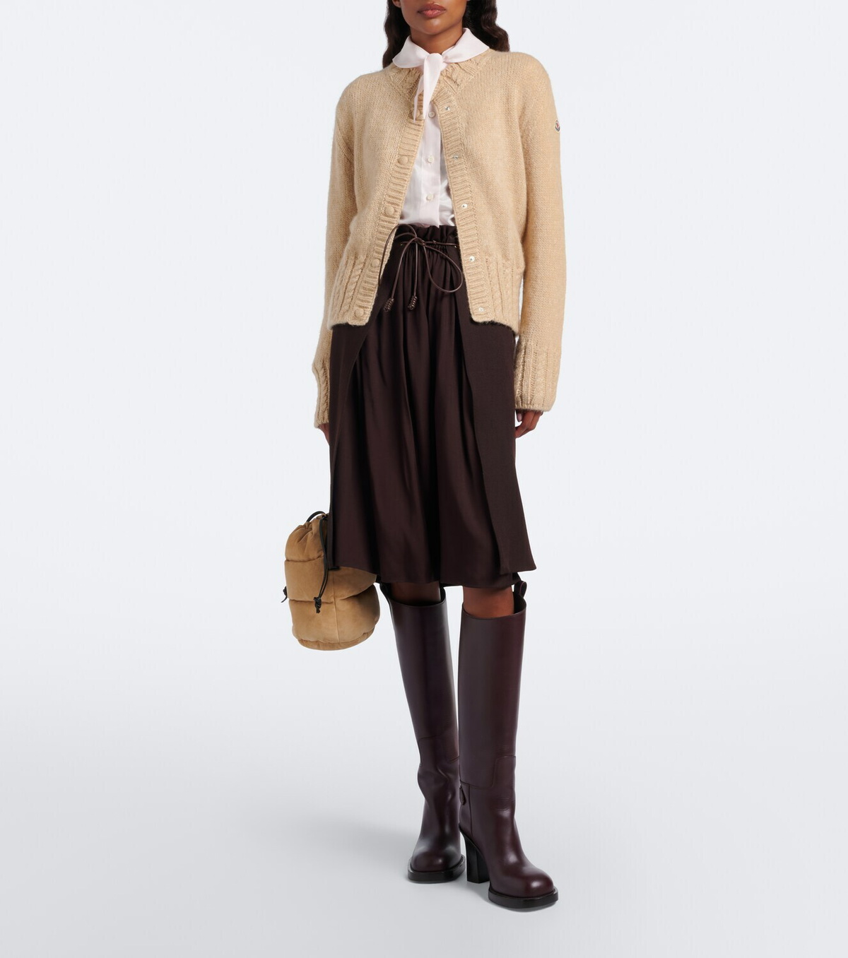 Moncler Alpaca and wool-blend cardigan