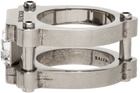 Balenciaga Silver & White Gear Ring