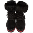 Mr and Mrs Italy Black Combat Boots