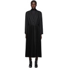 Chika Kisada Black Pleated Coat