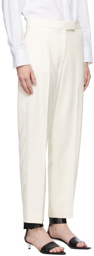 Partow White Wool Billie Trousers