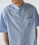 Plan C Striped cotton ooplin shirt