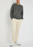 Dolce & Gabbana Logo-appliquéd Wool Sweatshirt Anthracite