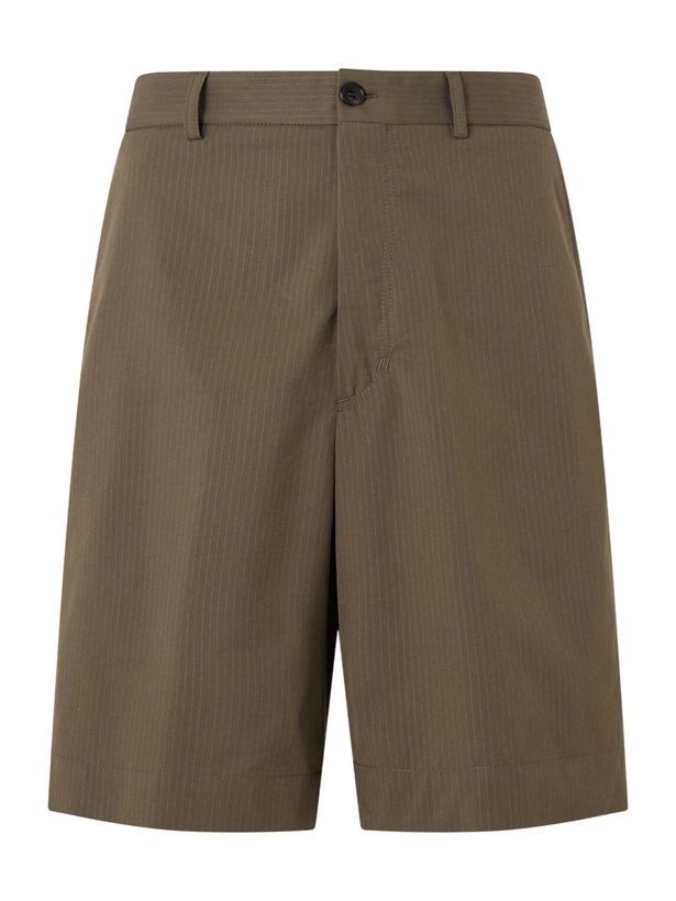 Photo: Slowear - Ribstop Cotton-Blend Shorts - Green