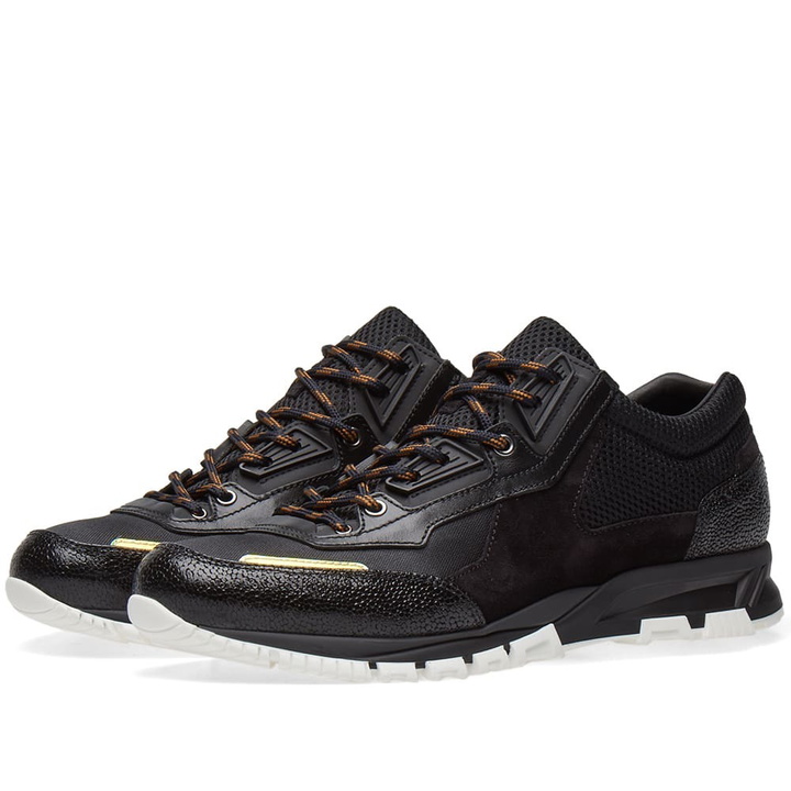 Photo: Lanvin Mesh Panelled Runner Black