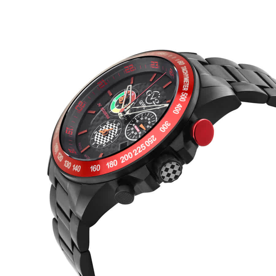GV2 by Gevril Scuderia Black Dial Mens Watch 9925B