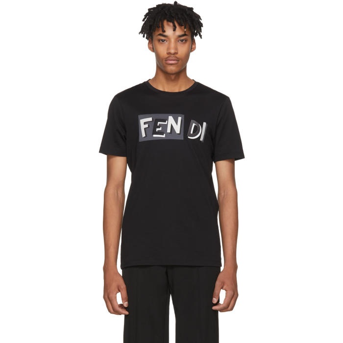 Photo: Fendi Black Fendi Vocabulary T-Shirt 