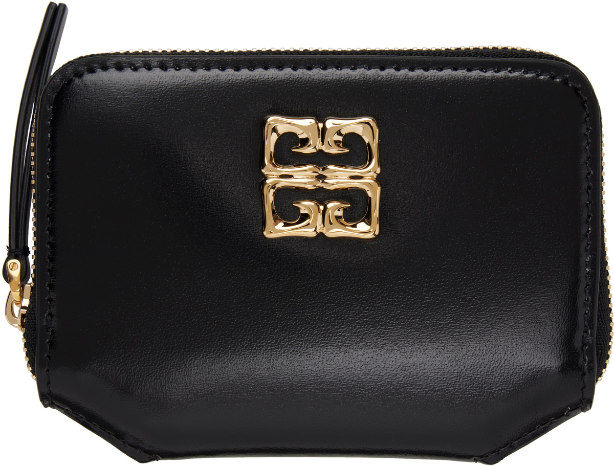 [Givenchy] 4G Liquid Flap Wallet - Black / ☆送料込☆ Givenchy 4G Liquid Wallet in Box Leather | Saks Fifth Avenue