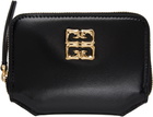 Givenchy Black 4G Liquid Zipped Wallet