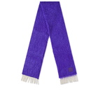 Loewe Men's Contrast Mohair Scarf in Purple