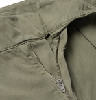 Rubinacci - Manny Garment-Dyed Pleated Cotton-Twill Shorts - Green