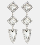 Alessandra Rich Crystal-embellished clip-on earrings