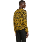 Saint Laurent Yellow Zebra Sweater