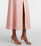 Giambattista Valli Bow-detail macramé midi dress