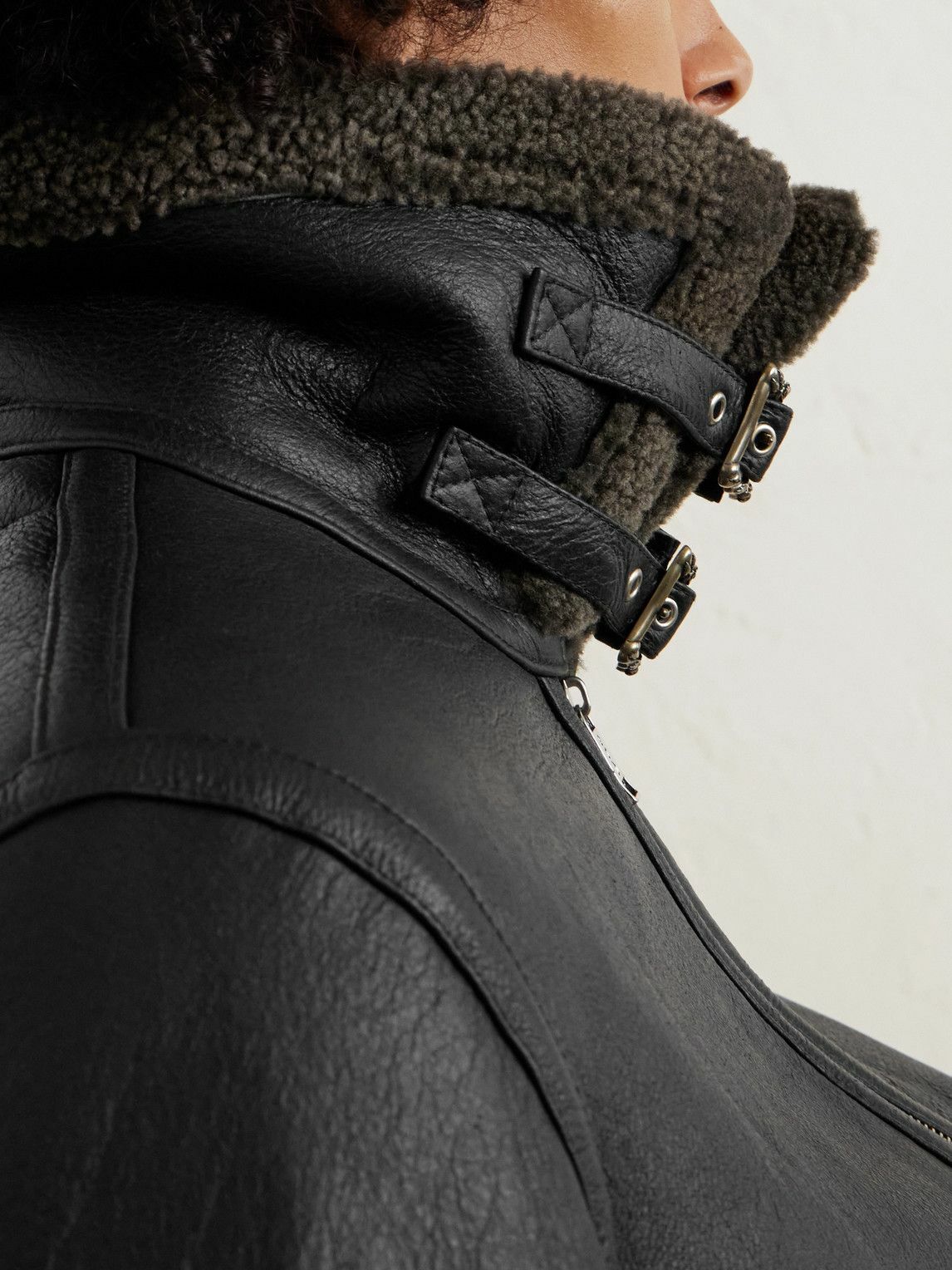 Enfants Riches Déprimés - Shearling Jacket - Black