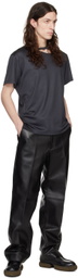 LGN Louis Gabriel Nouchi Gray Asymmetrical Opening T-Shirt