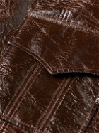 Séfr - Jules Crinkled Coated Cotton-Blend Jacket - Brown