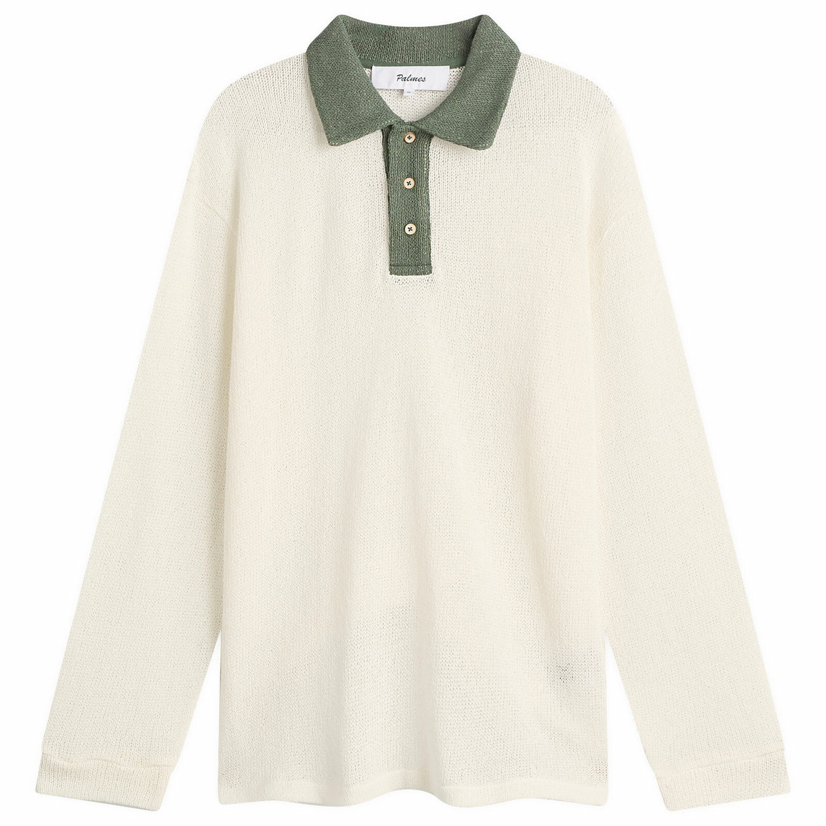Palmes Men's Knitted Rugby Shirt in Off-White