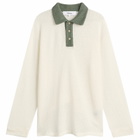 Palmes Men's Knitted Rugby Shirt in Off-White