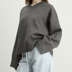 Samsøe Samsøe Women's Salula V Neck Sweater in Dark Grey