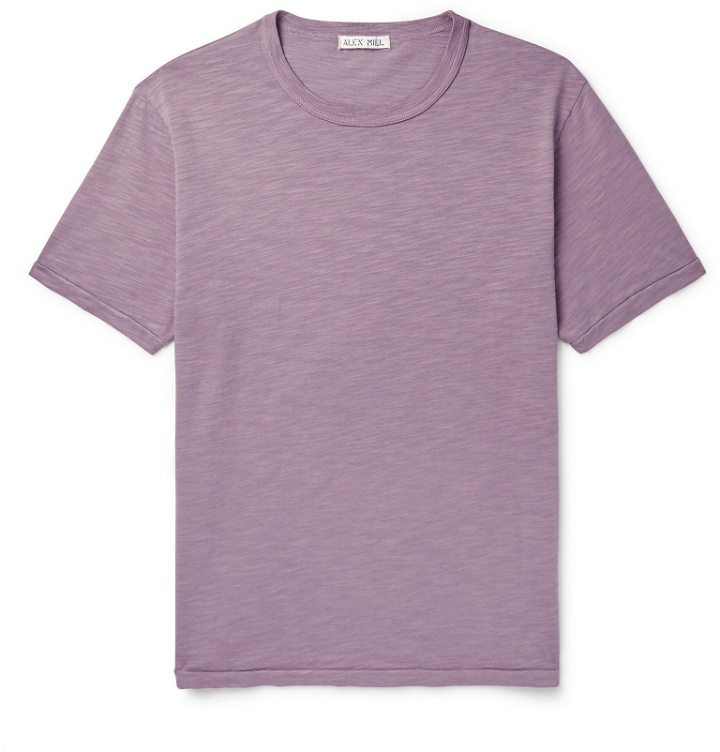 Photo: Alex Mill - Slim-Fit Slub Cotton-Jersey T-Shirt - Purple