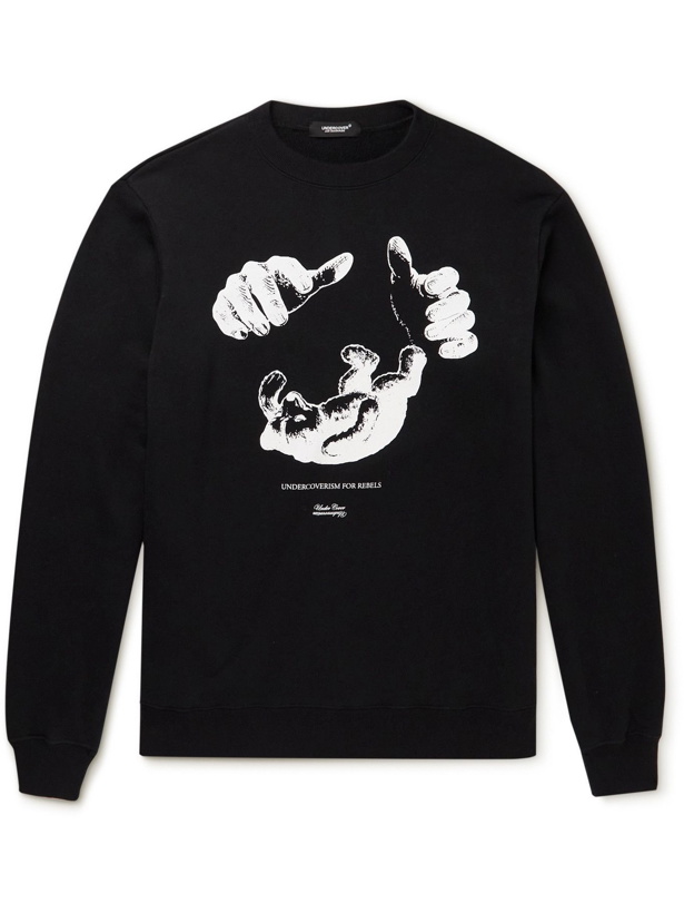 Photo: UNDERCOVER MADSTORE - Printed Cotton-Jersey Sweatshirt - Black