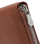 Brunello Cucinelli - Leather Zip-Around Wallet - Brown