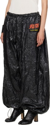 LU'U DAN Black Shell Sweatpants