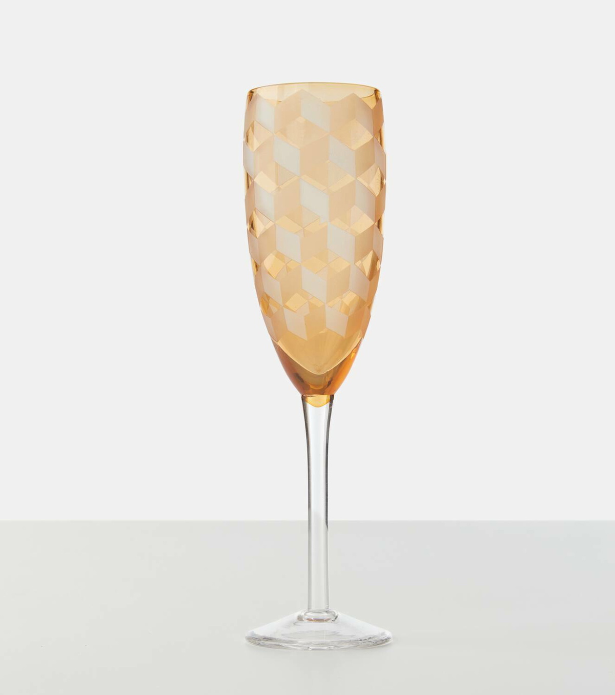 Polspotten Blocks set of 6 campagne flute glasses