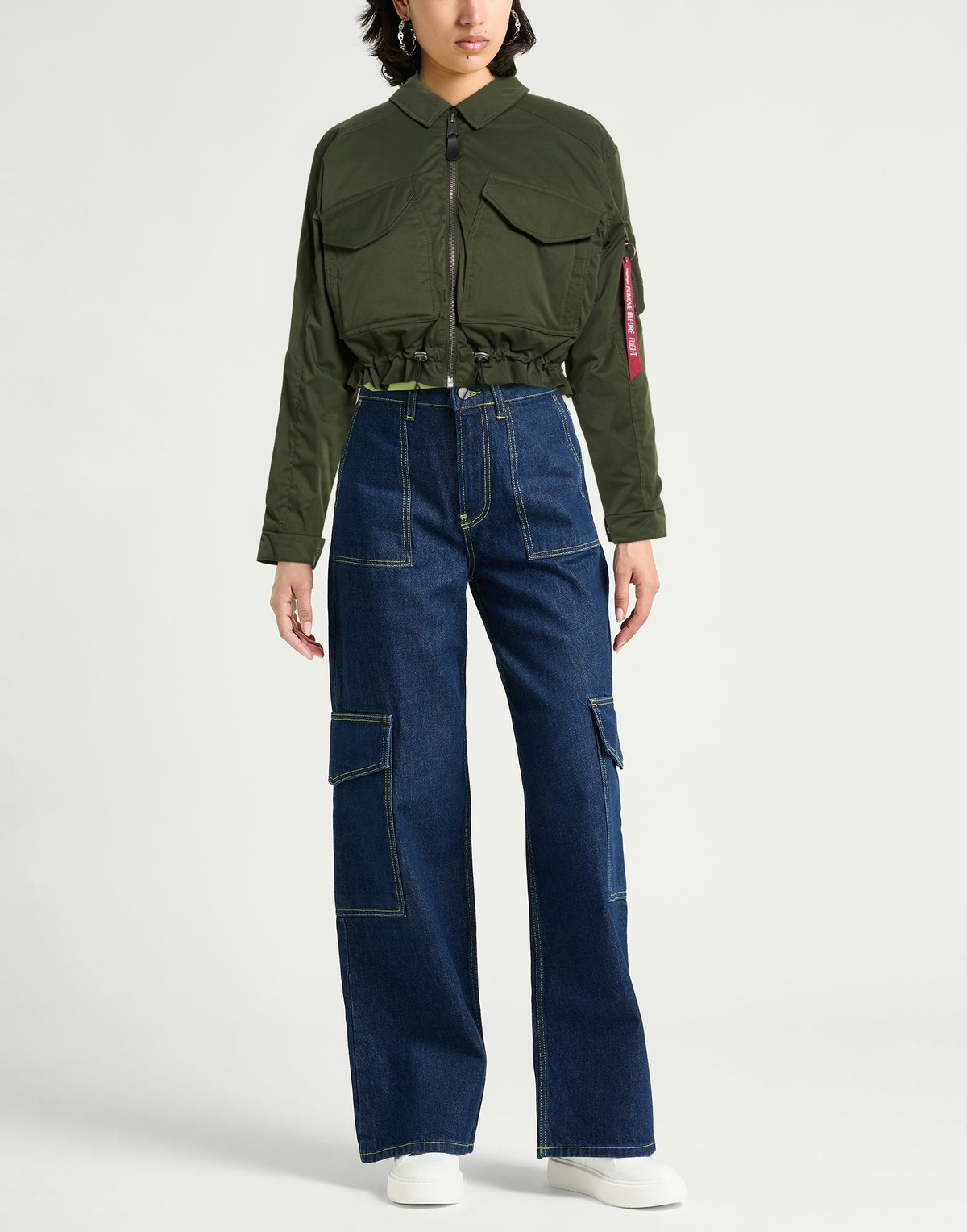 Alpha Industries Womens Jacket Military in Green