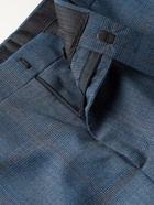 PAUL SMITH - Slim-Fit Prince of Wales Checked Wool-Blend Suit Trousers - Blue