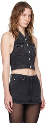 Alexander Wang Black Halter Vest