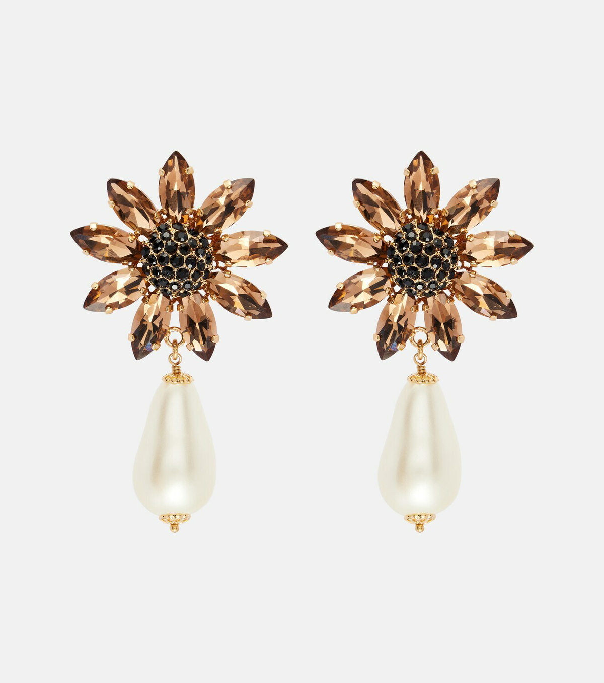 Dolce&Gabbana Re-Edition embellished clip-on earrings