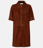 Yves Salomon Suede polo dress