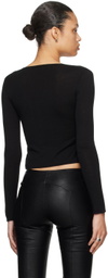 Miaou Black Helena Long Sleeve T-Shirt