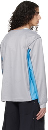 Serapis Gray Double V Football Jersey