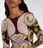 La DoubleJ Kells Swirl jersey maxi dress