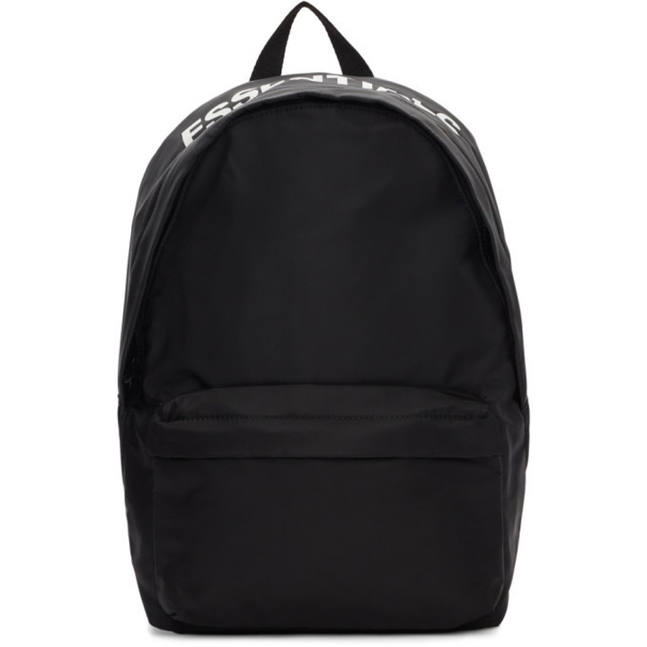 Photo: Essentials Black Logo Backpack